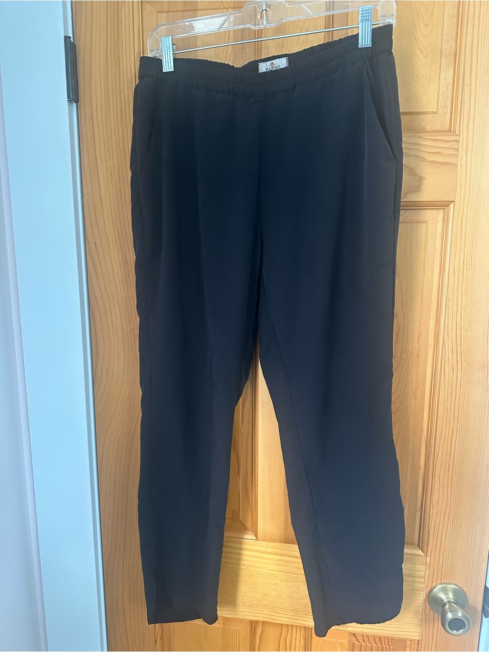 Marine Layer Black Women's Elastic-Waist Pants